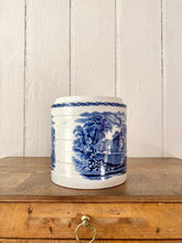 Load image into Gallery viewer, Large antique blue transferware planter/pot
