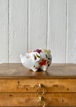 Load image into Gallery viewer, Pretty hand painted floral piggy bank by Arthur Wood
