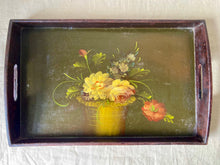 Load image into Gallery viewer, Hand painted floral tray
