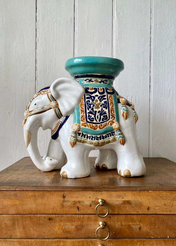 Decorative ceramic elephant