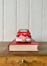 Load image into Gallery viewer, A Volkswagon Beetle ceramic money bank
