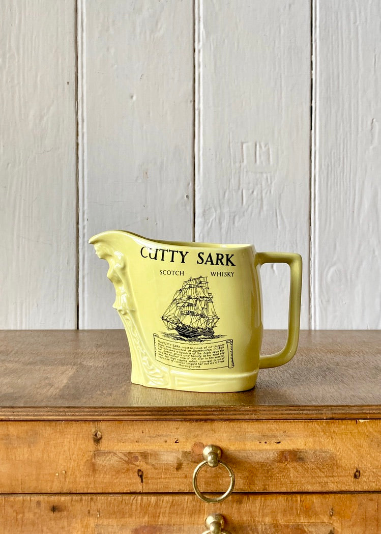 Cutty Sark Scotch Whisky yellow jug