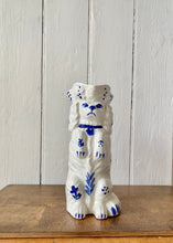 Load image into Gallery viewer, Antique blue and white Staffordshire Dog jug
