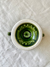 Load image into Gallery viewer, Holkham Pottery green mini urn -vines and grapes and twin handles
