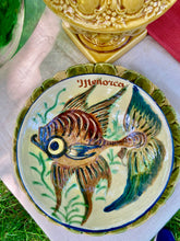 Load image into Gallery viewer, Rustic Menorcan bowl hand decorated with a fish
