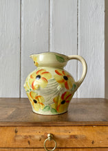 Load image into Gallery viewer, Arthur Wood Art Deco pale yellow jug with flowers
