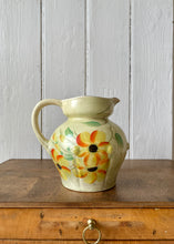 Load image into Gallery viewer, Arthur Wood Art Deco pale yellow jug with flowers
