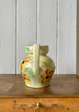 Load image into Gallery viewer, Arthur Wood Art Deco pale yellow jug with flowers
