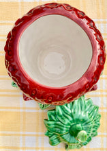 Load image into Gallery viewer, A rare large strawberry pot with lid and plate by Bordallo Pinheiro
