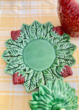 Load image into Gallery viewer, A rare large strawberry pot with lid and plate by Bordallo Pinheiro
