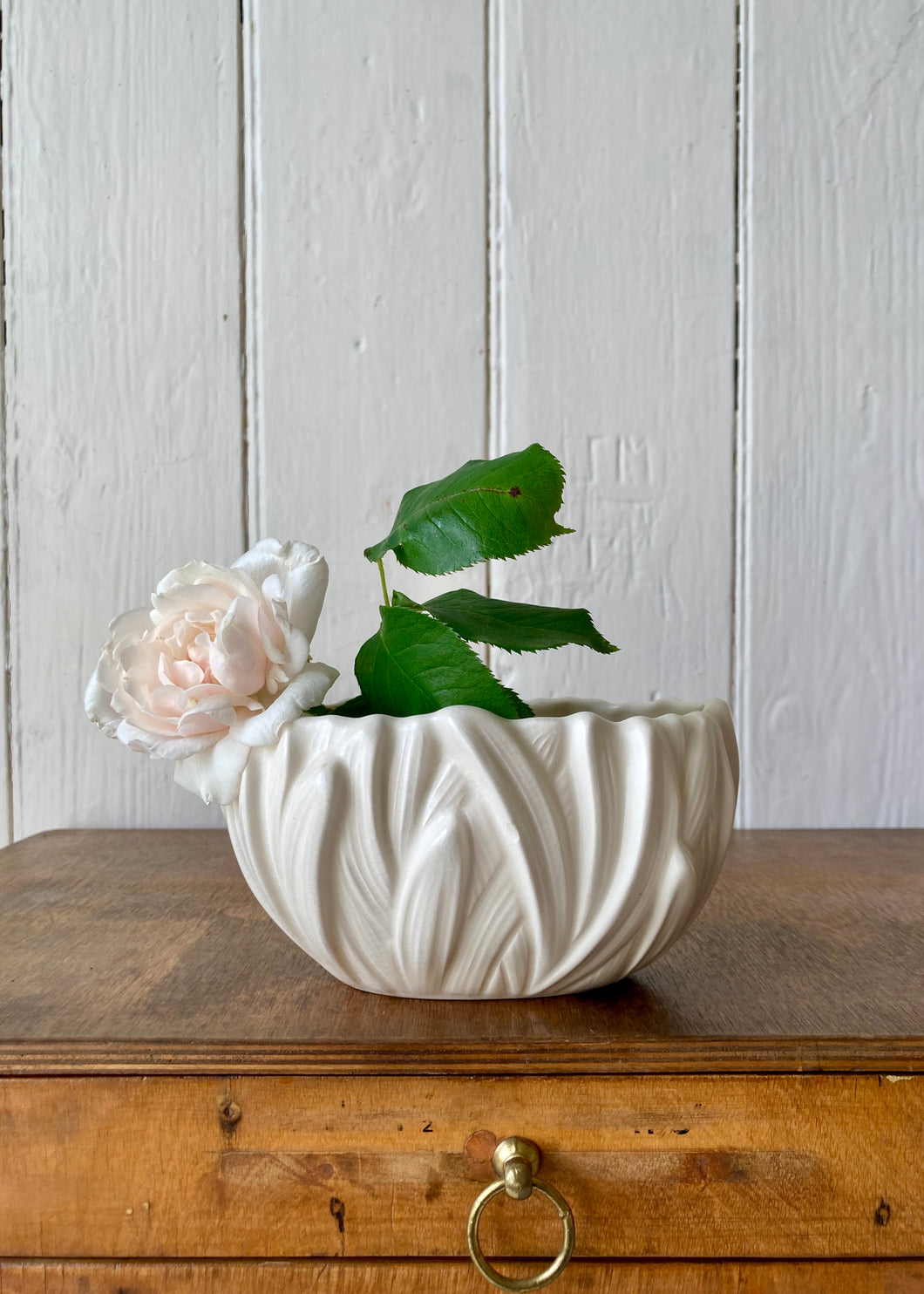 White Sylvac Hyacinth posy vase