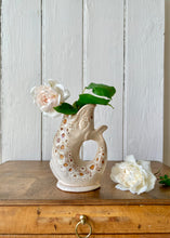 Load image into Gallery viewer, Smaller-size honeycomb glaze gluggle jug by Fosters Pottery, Cornwall

