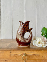 Load image into Gallery viewer, Smaller-size treacle glaze gluggle jug by Fosters Pottery, Cornwall
