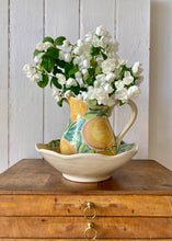 Load image into Gallery viewer, Large hand painted &#39;oranges&#39; bowl and jug
